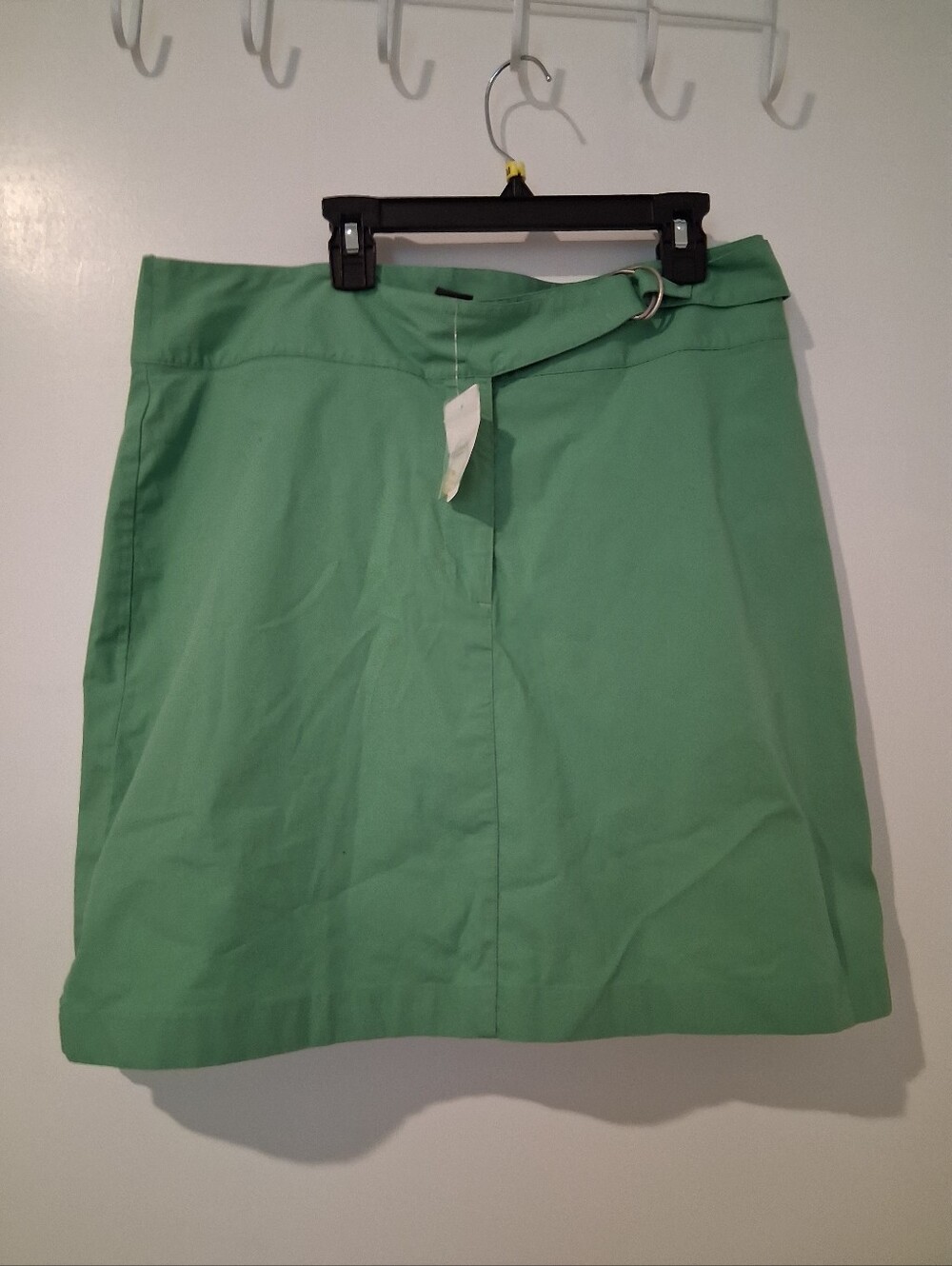 Van Heusen Classic Green A-Line Skort with Belt